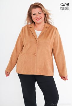 Picture of PLUS SIZE SUEDE BLAZER/JACKET